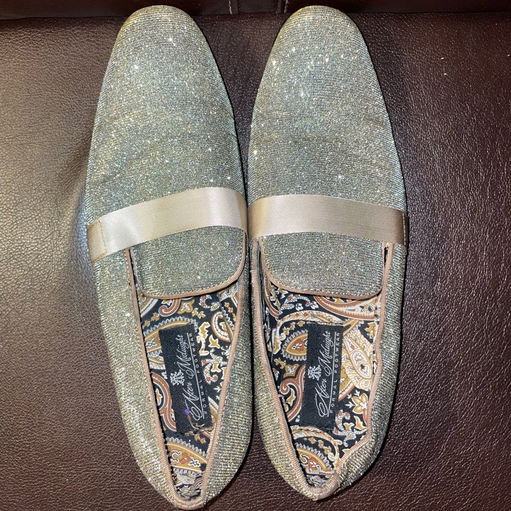 Mens Shiny Cool Color Change Mesh Dressy Loafers After Midnight size 10.5